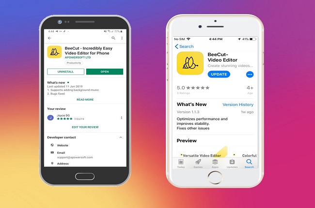 add text to instagram video