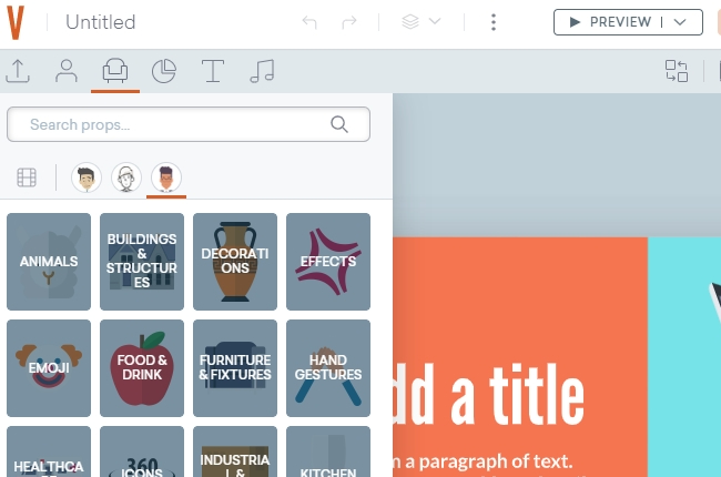 vyond interface